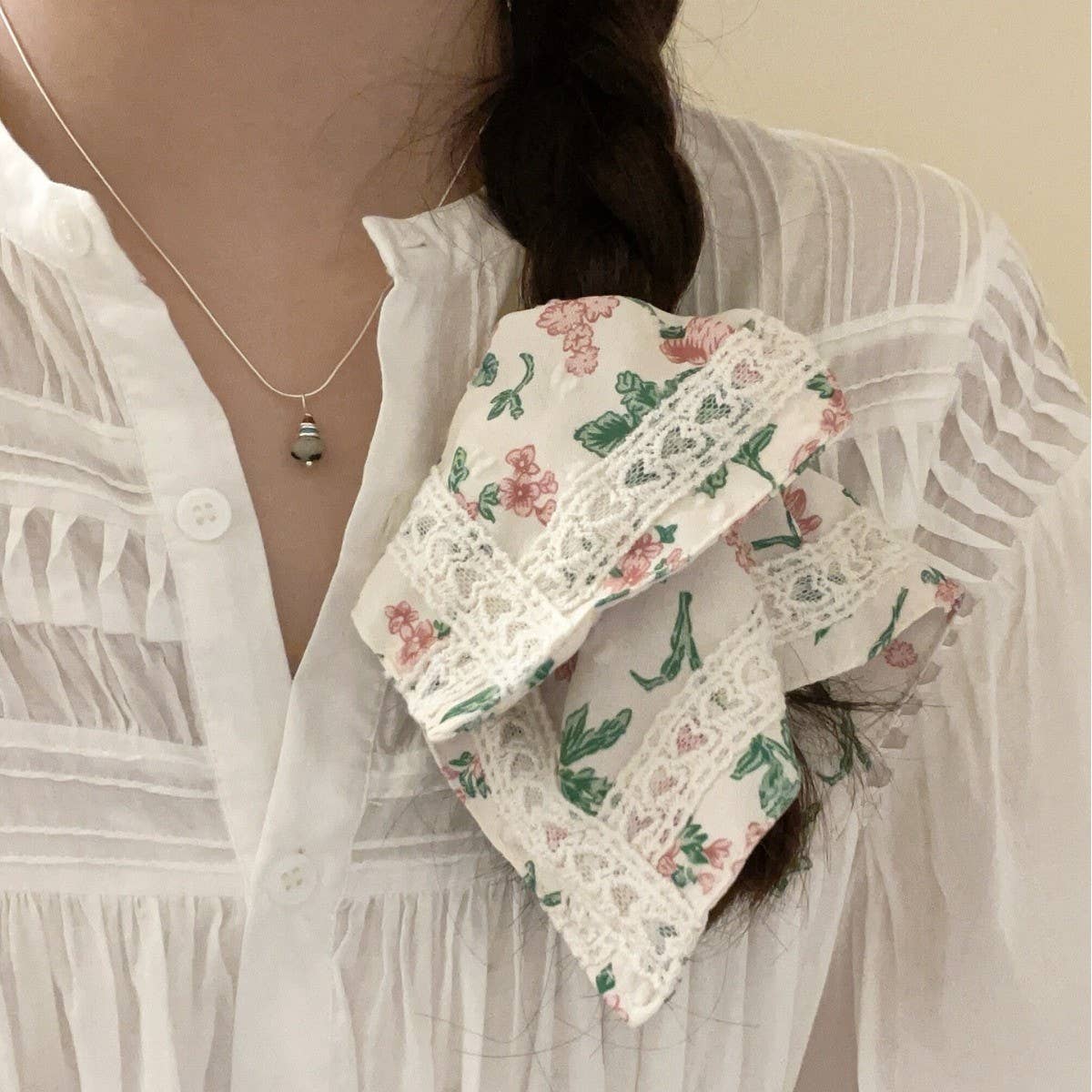 RETRO PASTORAL STYLE SMALL FLORAL LACE HAIRBAND_CWAHA3706