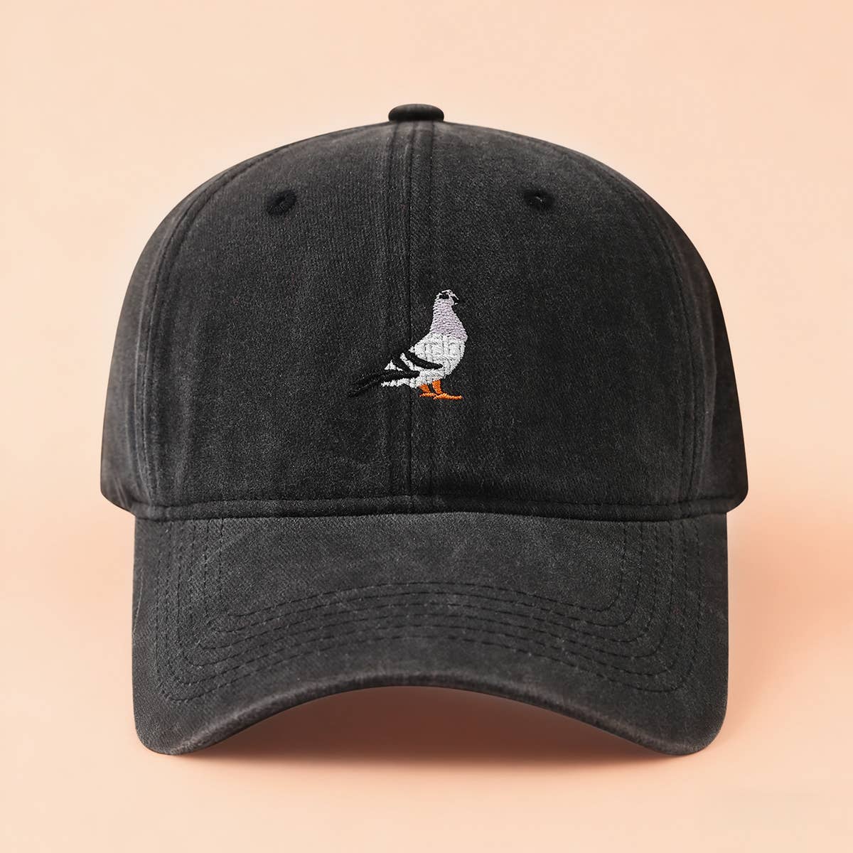 Dove Embroidered Washed Sun Baseball Cap_Cwah04644