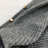 NEW KNITTED CAPE BUCKLE SHAWL_CWASC0754