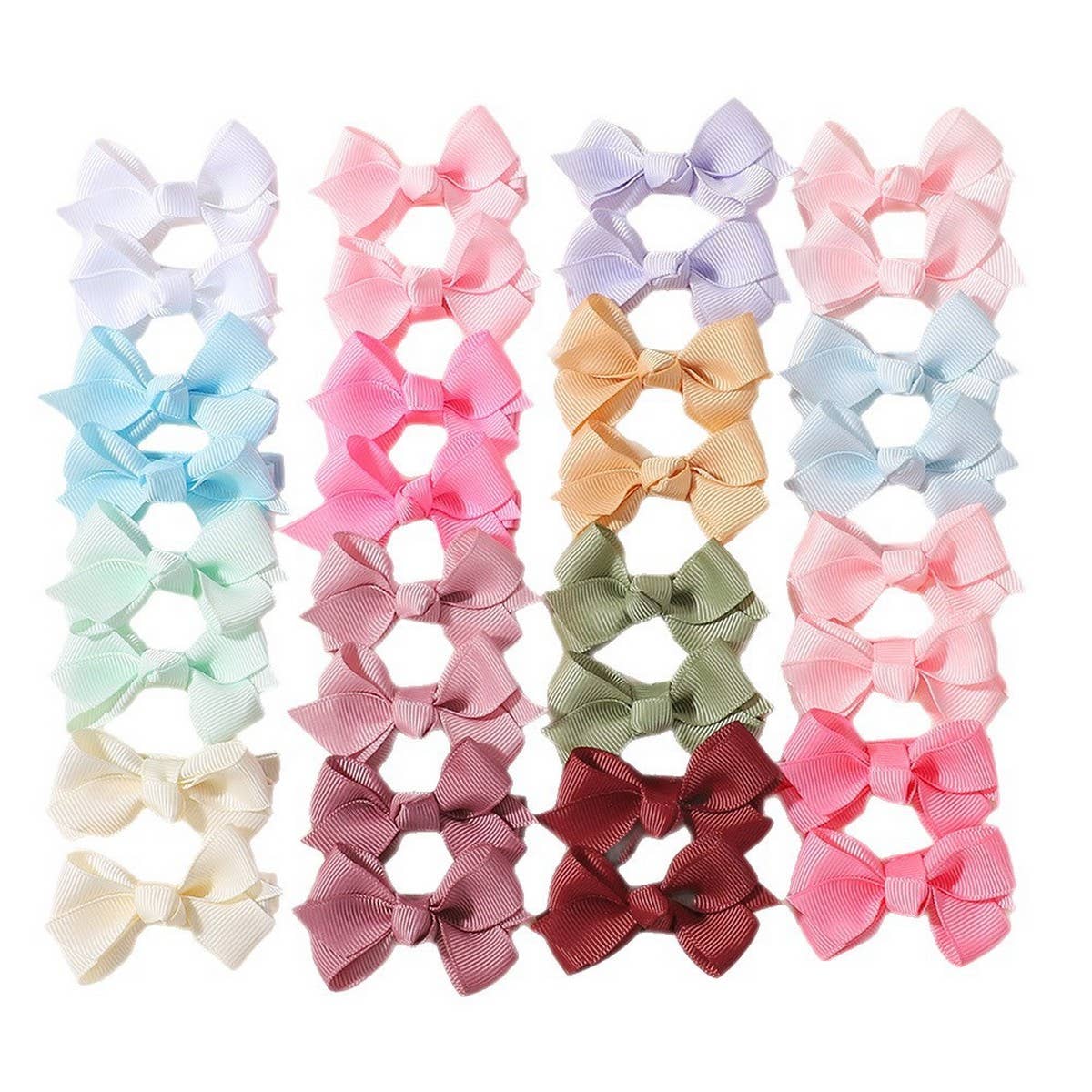 GLITTER BOW HAIR CLIP SET FOR GIRLS PARTY DAILY_CWAHA6731