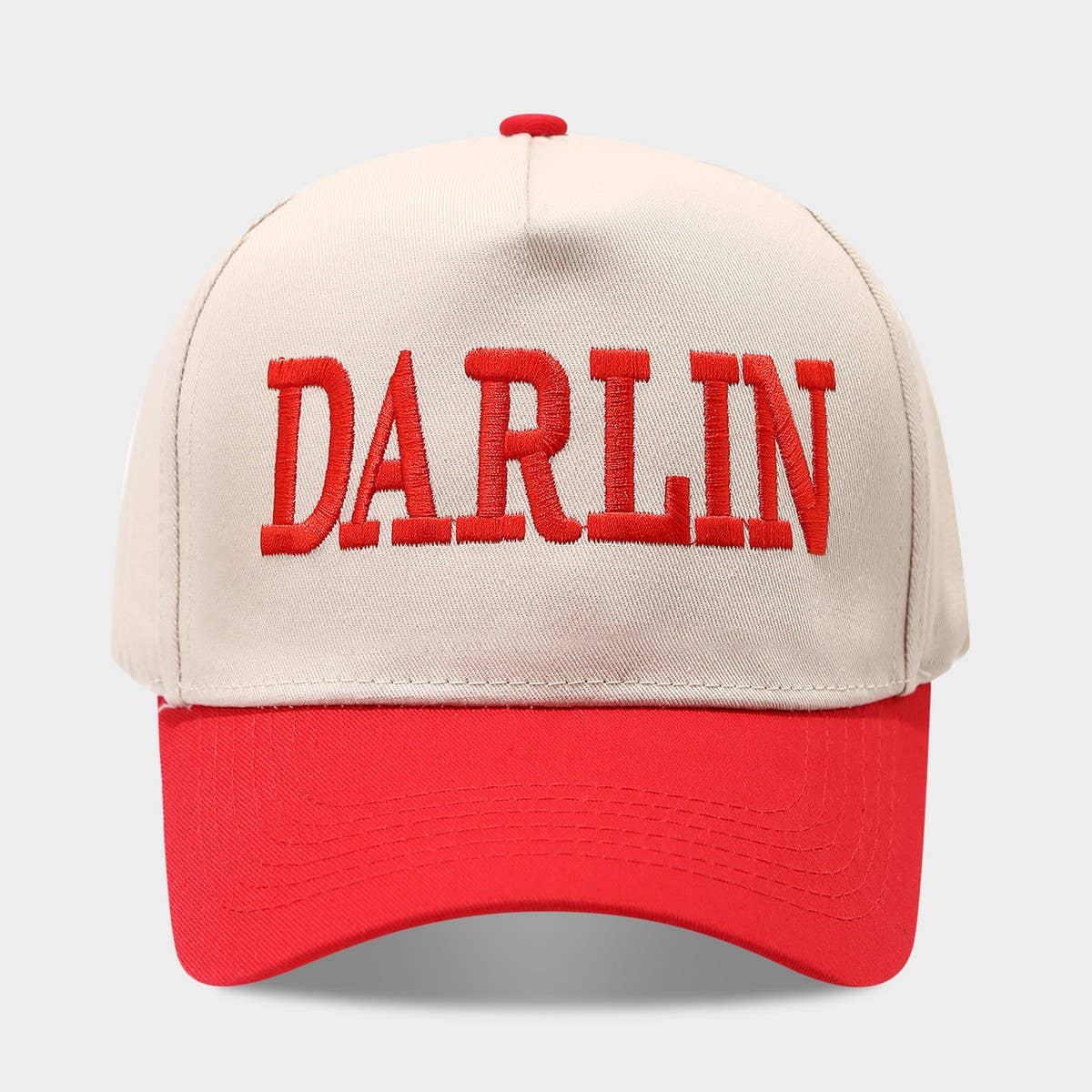 Vintage Darlin Embroidery Trucker Baseball Cap_Cwah04661