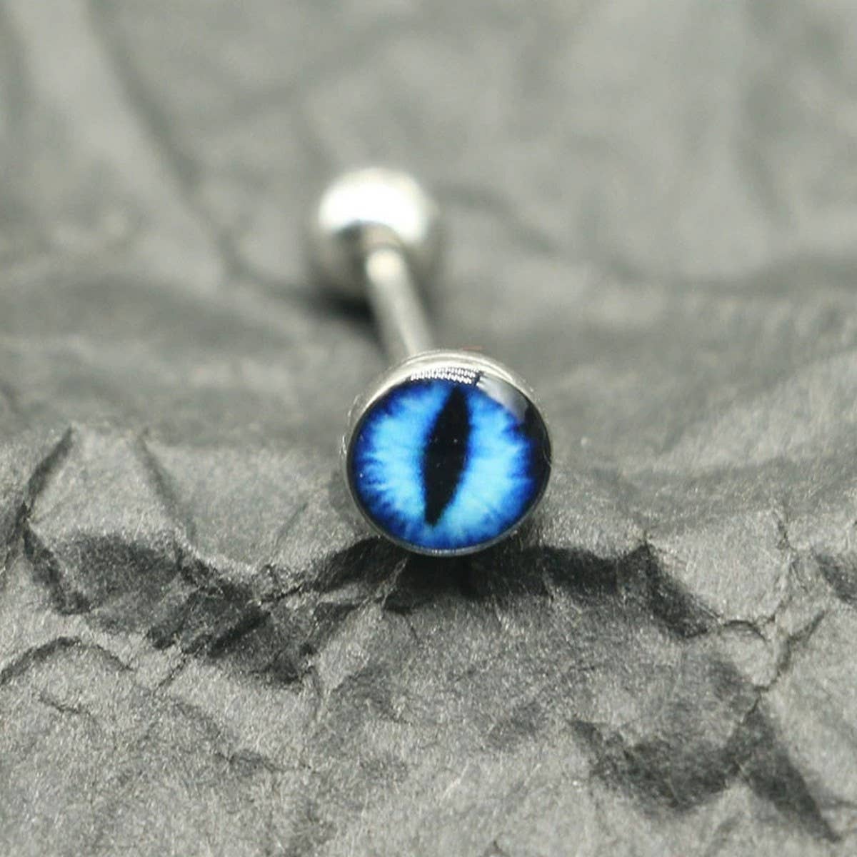 COLORFUL EYE TONGUE STUD STAINLESS STEEL PIERCING_CWMM9599