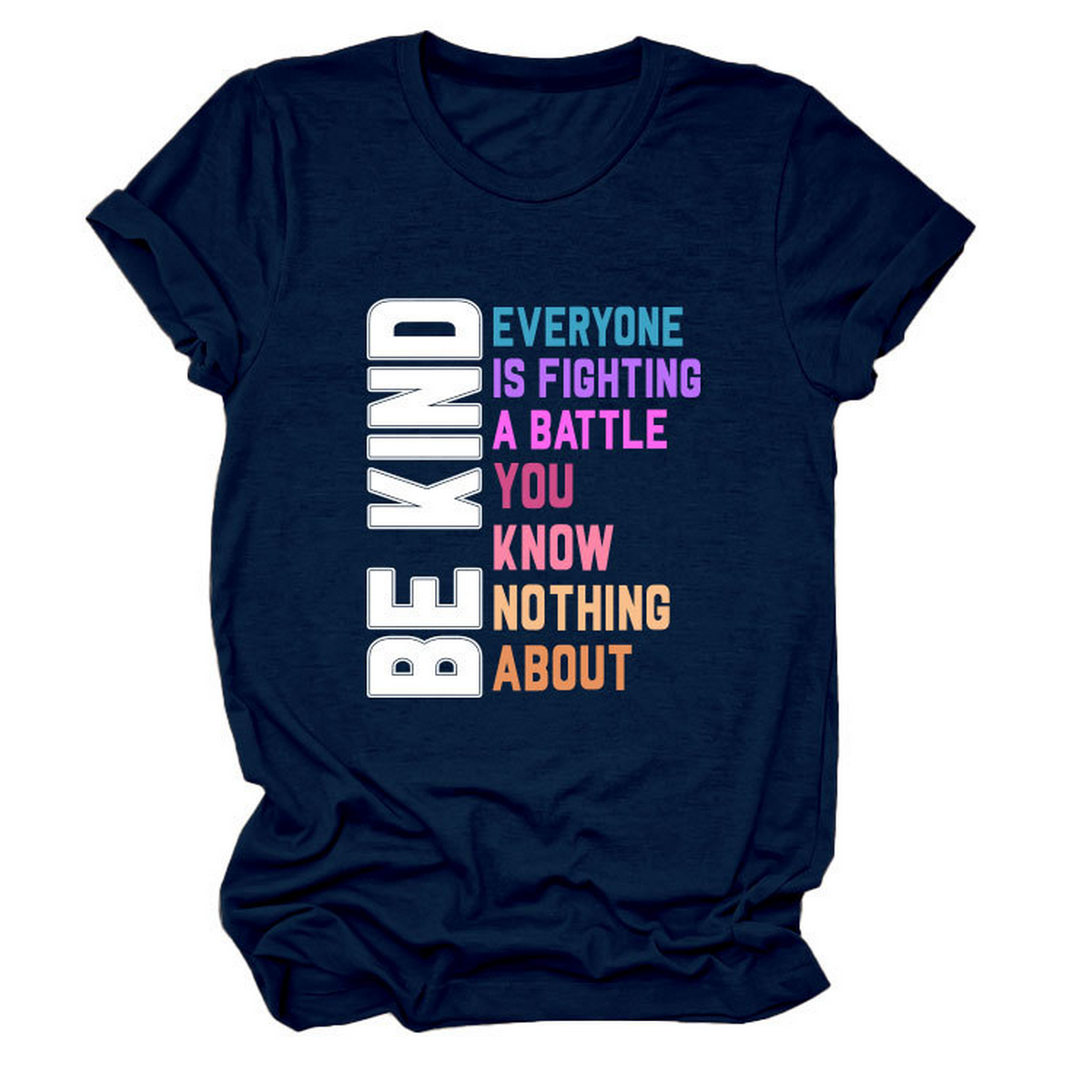 Trendy Womens Tee With Kindness Slogan