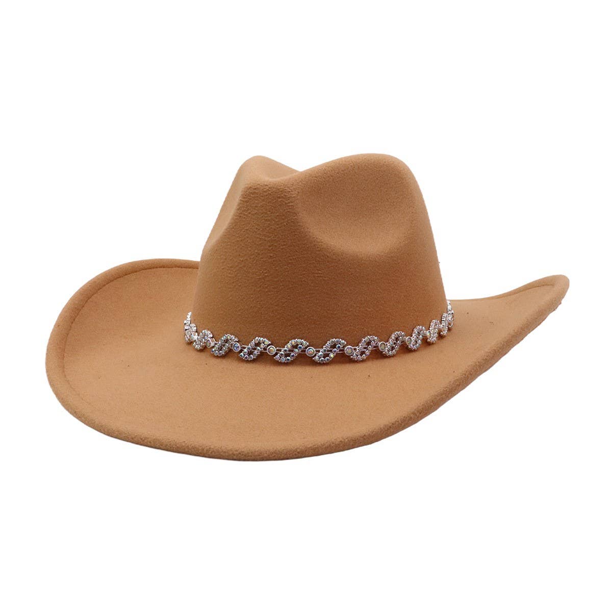 Western Cowboy Fedora Hat Ethnic Design_Cwah04437