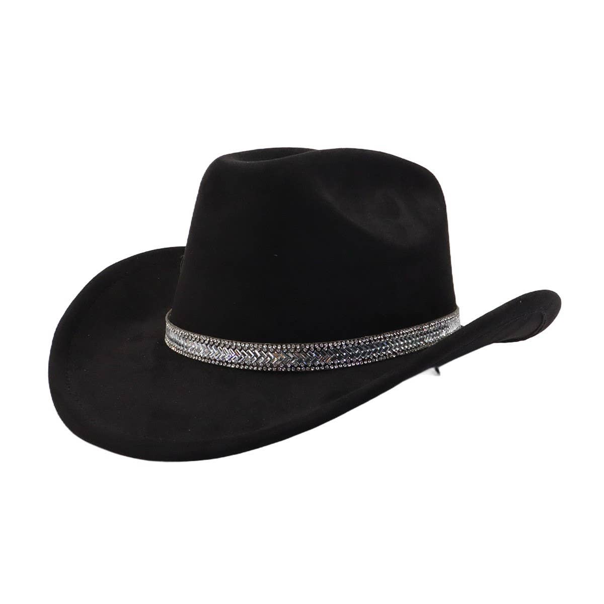 SOFT SUEDE FEDORA HAT WESTERN COWBOY STYLE_CWAH04419