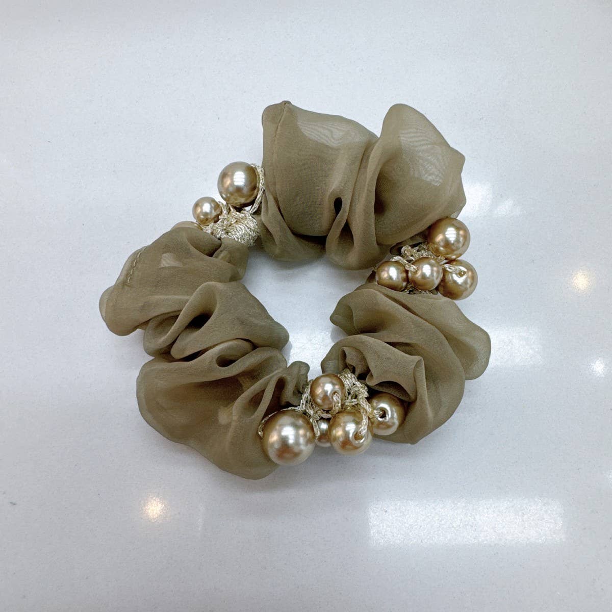 ELEGANT PEARL HAIR TIE CUTE PONYTAIL HOLDER_CWAHA6868