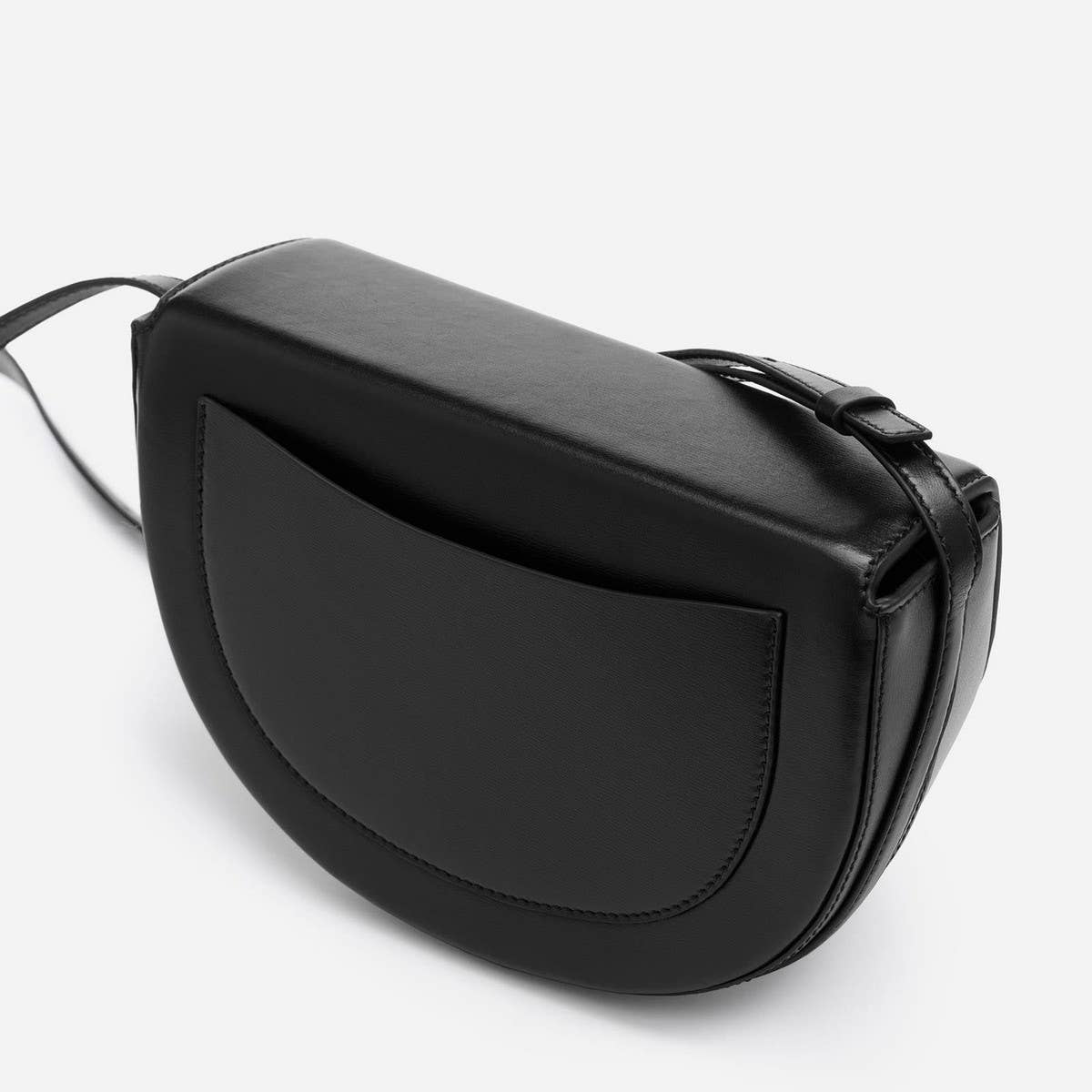 Semi-Circular Contrasting Shoulder Crossbody Bag_Cwab1931