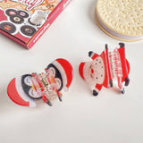 SANTA CLAUS CARTOON CUTE PENGUIN HAIRPIN_CWAHA1599