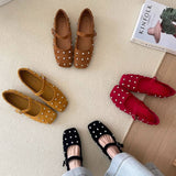 RHINESTONE FLAT MARY JANES FOR WORK STYLE_CWSHF0165