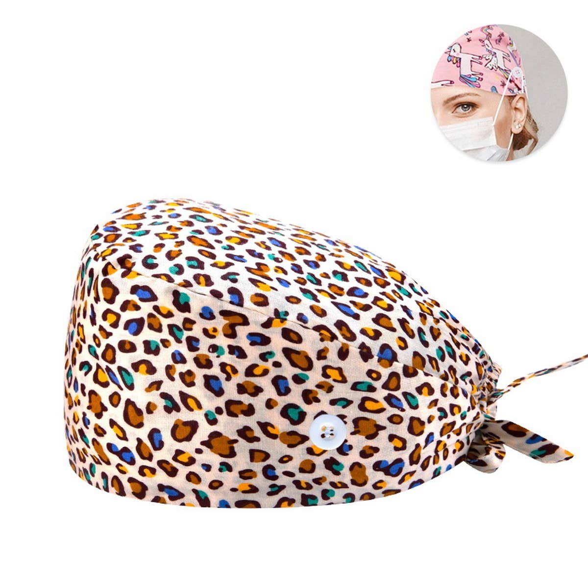 SURGICAL CAP DOCTOR CAP COTTON PRINTED CAP_CWAH3330