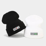PATCHWORK KNITTED HAT PERSONALITY HIP HOP PILE H_CWAH2086