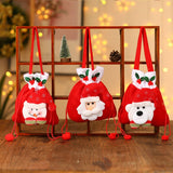CHRISTMAS BRUSHED CLOTH CANDY TOTE BAG GIFT BAG_CWMM1907