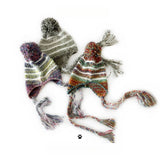 SWEET MIXED COLOR EARMUFFS KNITTED HAT_CWAH2049