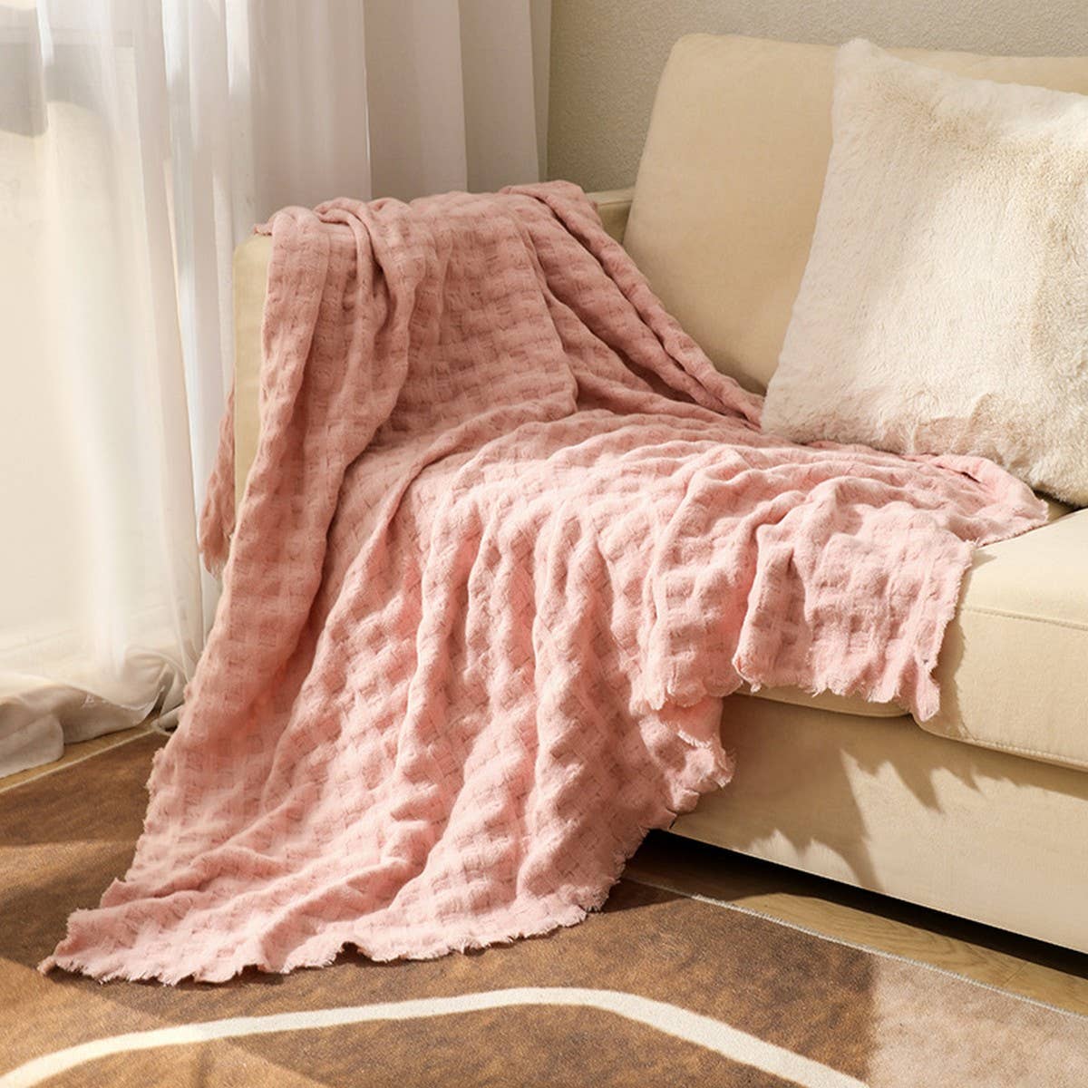 Knitted Weighted Throw Blanket For Couch_Cwmm0211