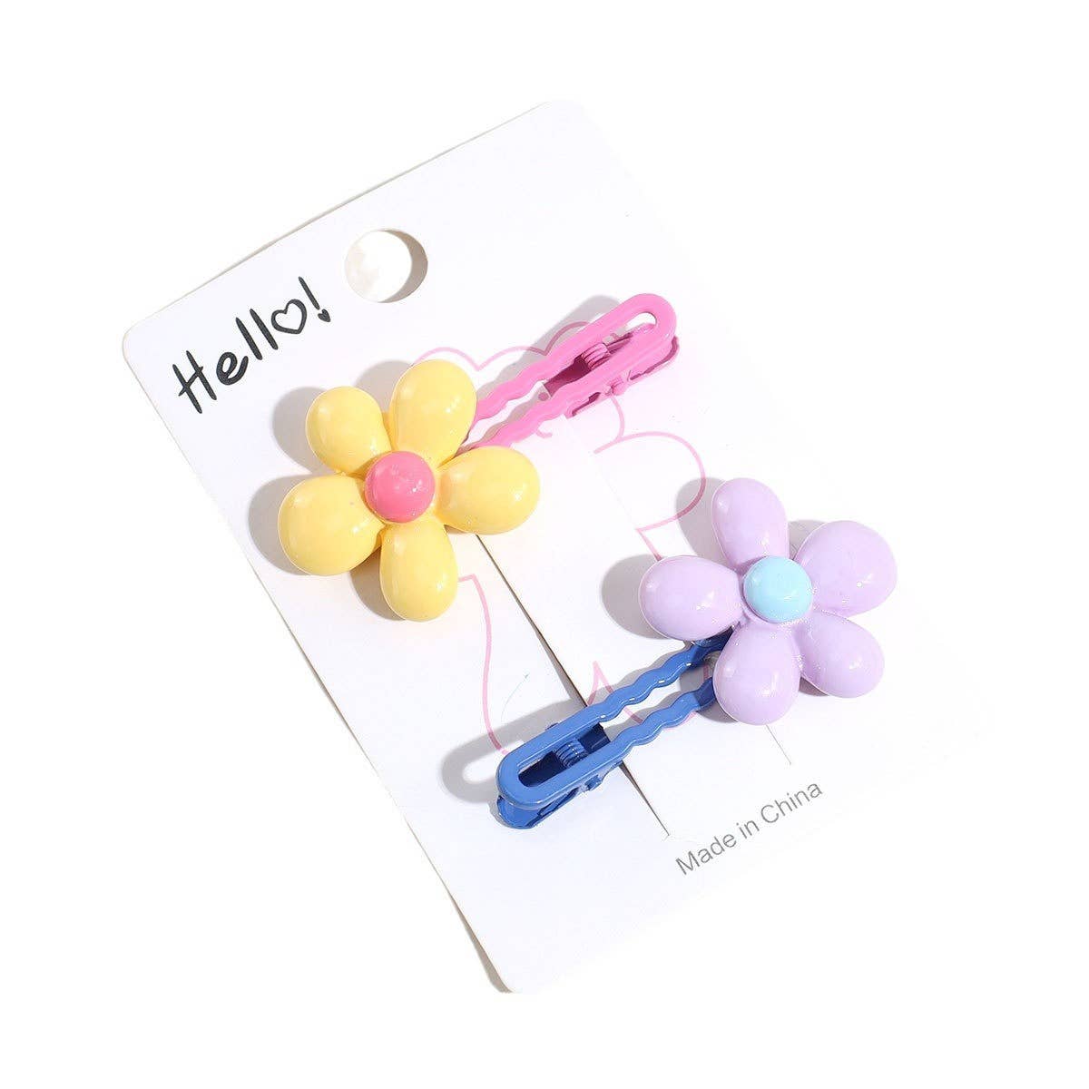 GEOMETRIC COLORFUL FLOWER HAIRPIN_CWAHA2323