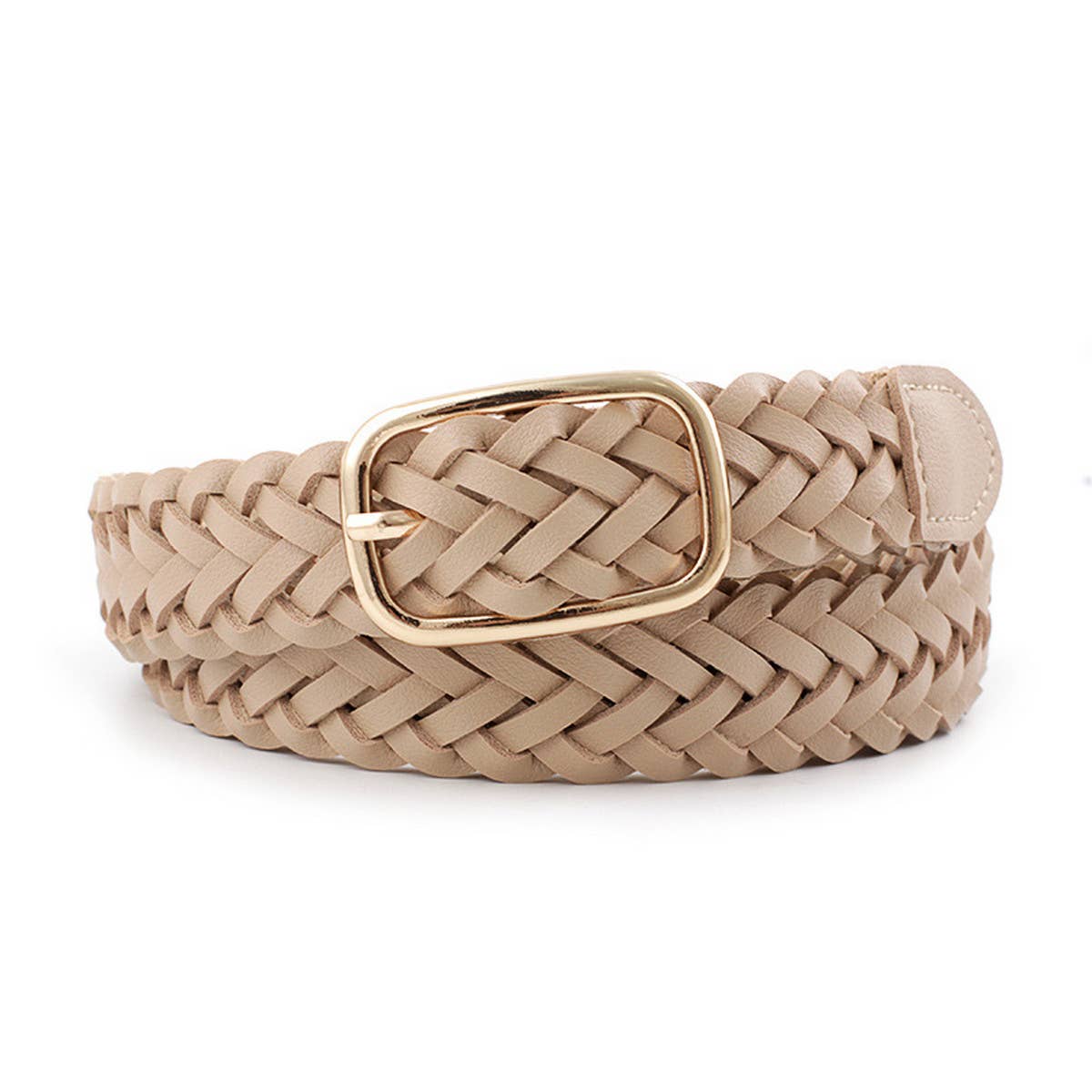 Cwabe0892_All-Match Square Buckle Twist Belt