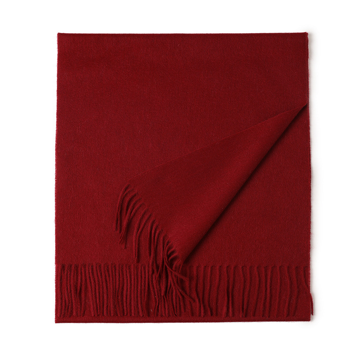 Unisex Wool Scarf Soft Solid Color With Tassels_Cwasc2707