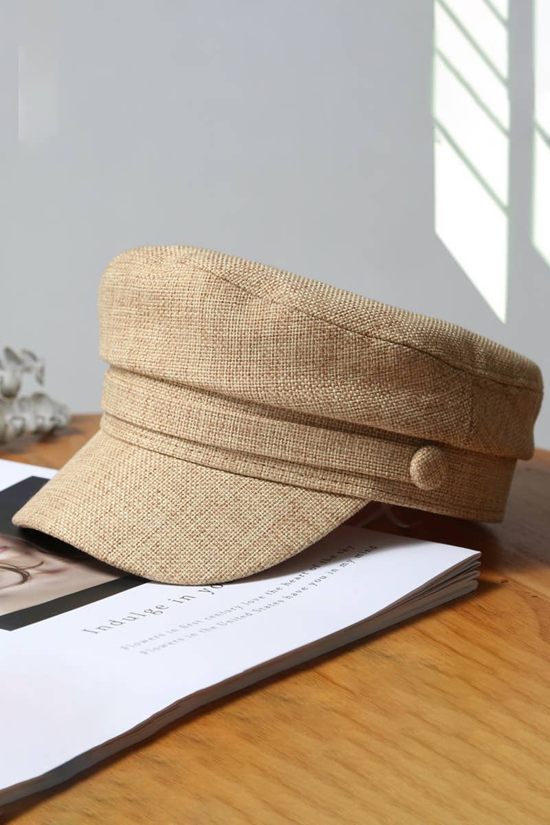 SOLID BAKER BOY HAT_CWAH0488