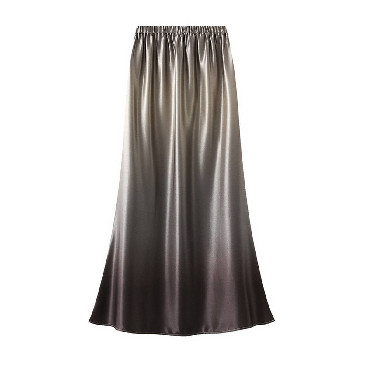SATIN HIGH WAIST FISHTAIL BODYCON MIDI SKIRT_CWBMS0360