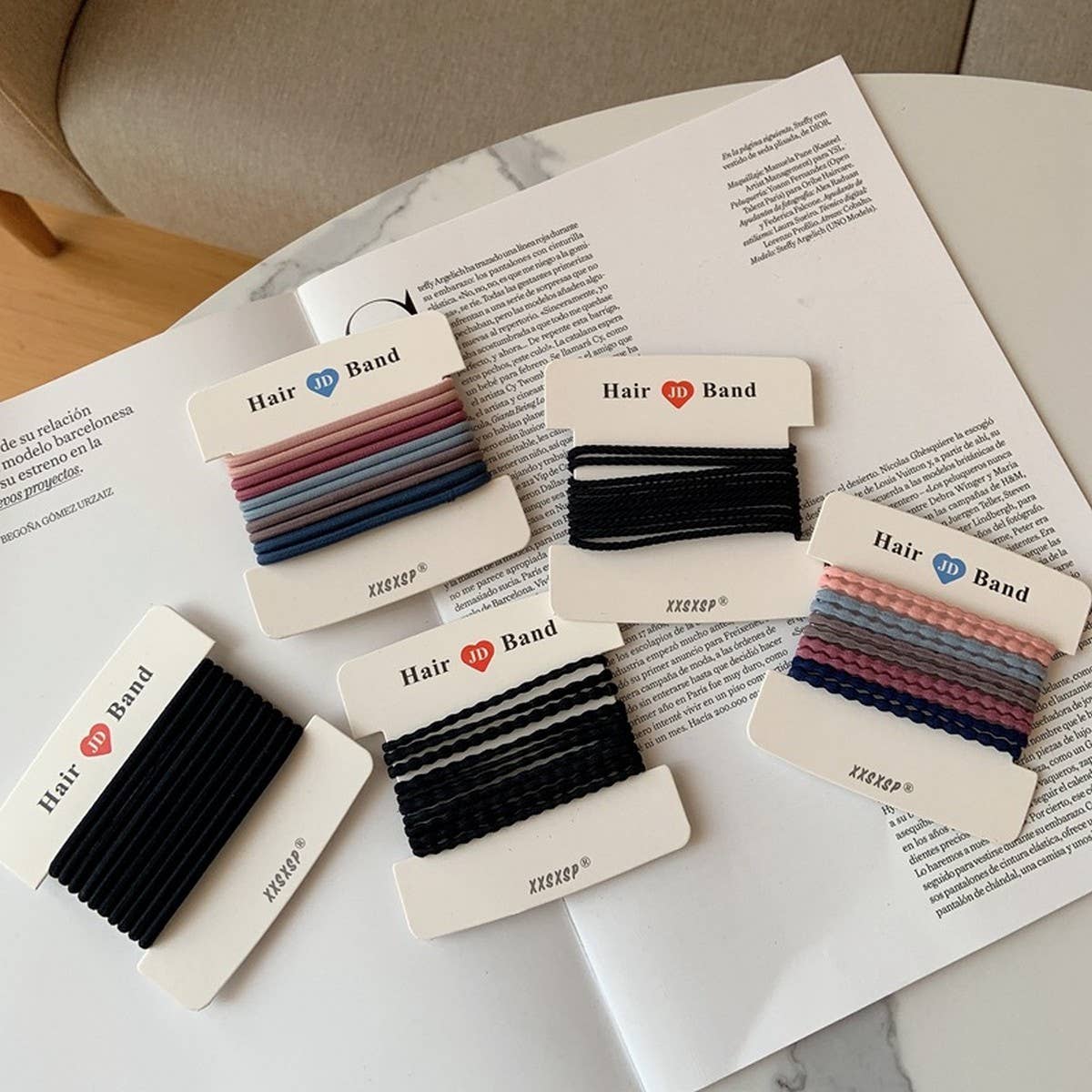 10 PACK OF SIMPLE AND VERSATILE HAIR SCRUNCHIES_CWAHA2732