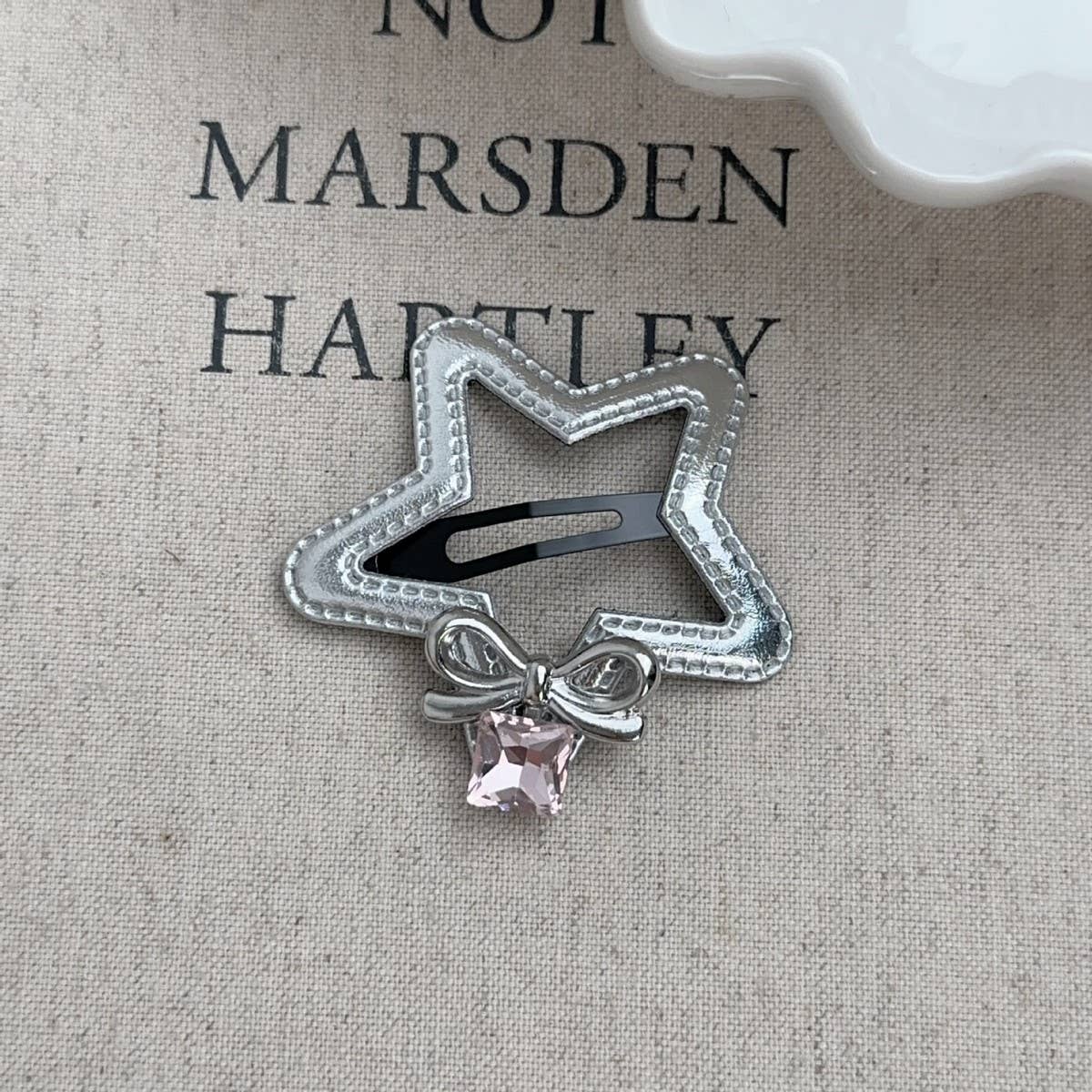 SWEET AND COOL SIMPLE BOW RHINESTONE HAIRPIN_CWAHA2265