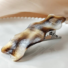Colorful Line Acetate Duckbill Hair Clip_Cwaha07158