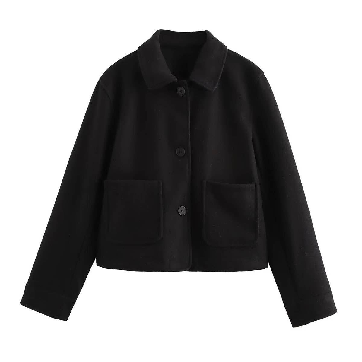 Casual Wool Lapel Blazer With Stylish Everything