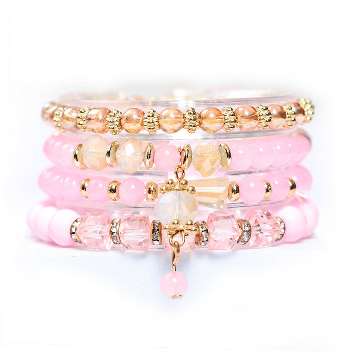 BOHEMIAN MINIMALIST ELASTIC CRYSTAL BRACELET_CWASC0696