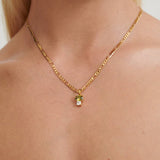 SIMPLE AND FASHIONABLE COLORFUL ZIRCON NECKLACE_CWMM3787
