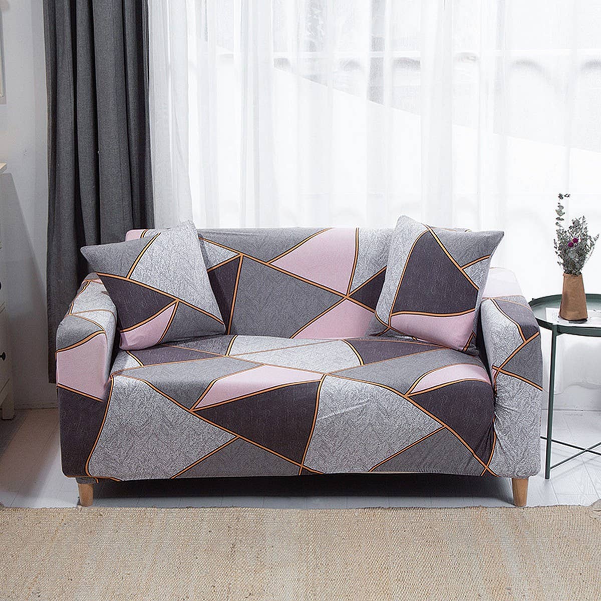 STRETCH SOFA COVER FULL WRAP CHINESE STYLE_CWMM8312