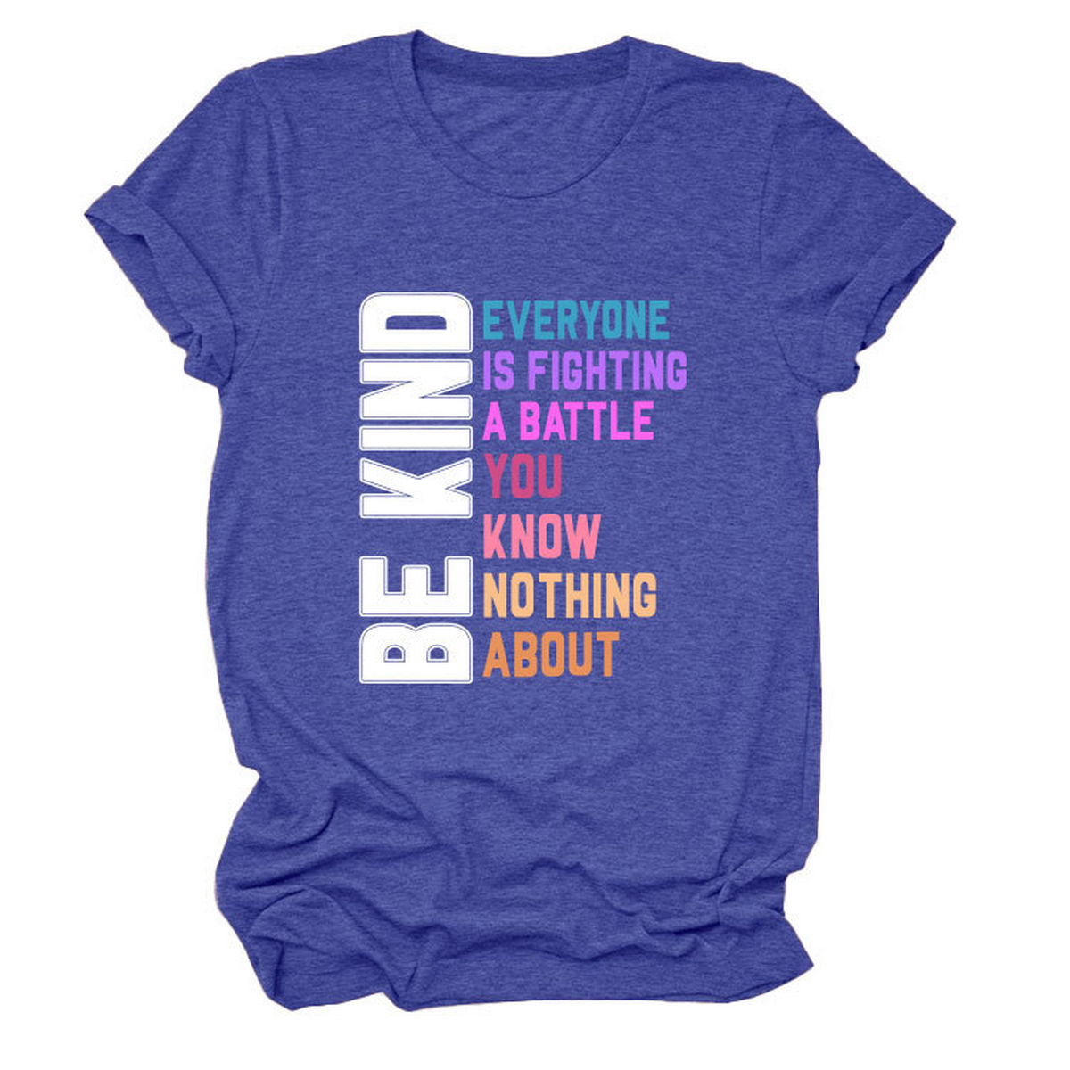 Trendy Womens Tee With Kindness Slogan