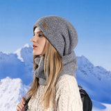 Winter Warm Earmuffs Hat And Scarf Set_Cwasc1118