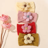 SOFT BABY HEADBAND WITH FLOWER NYLON STRETCH_CWAHA6721
