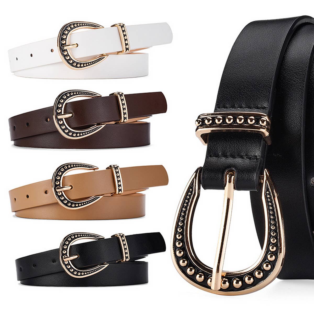 Women Simple Solid Color Pin Buckle Belt_Cwabe0358