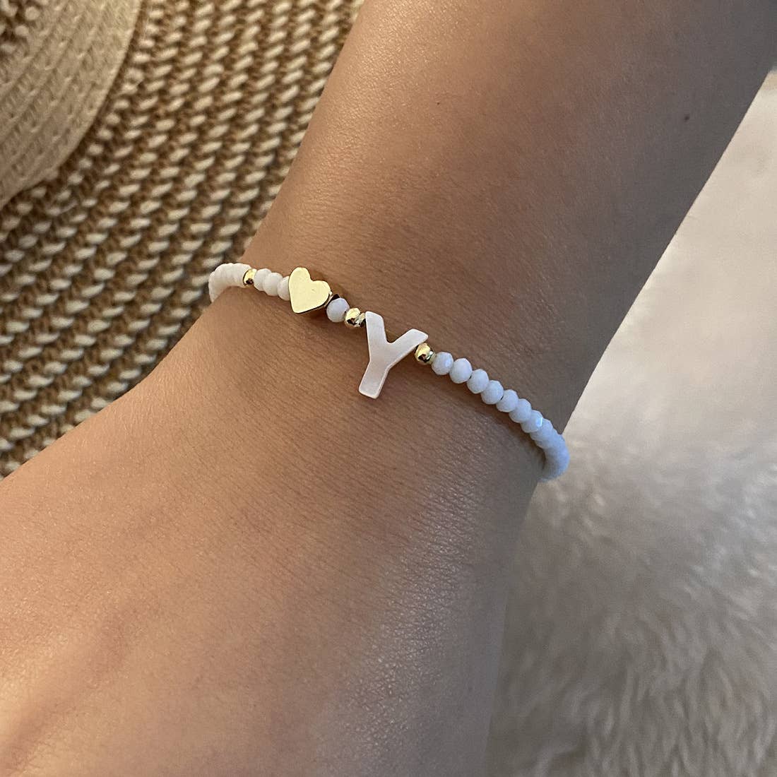 26-Letter Shell Beaded Bracelet_Cwaje4942
