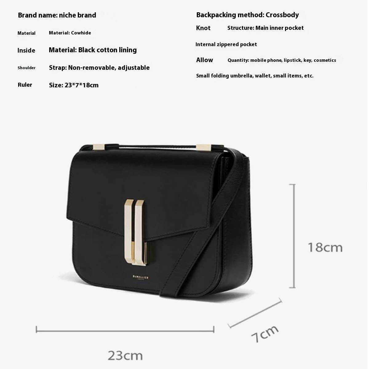 Trendy Tofu Bag Small Flap Shoulder Handbag_Cwab5327