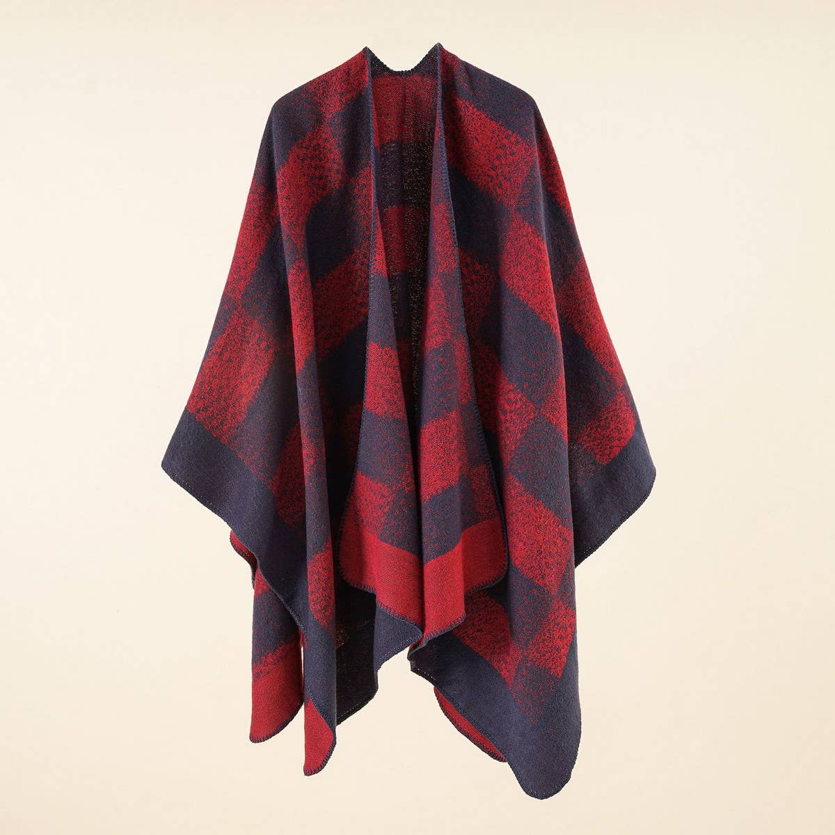 NEW FASHION SPLIT PLAID TRAVEL SHAWL FOR WOMEN_CWMM2097