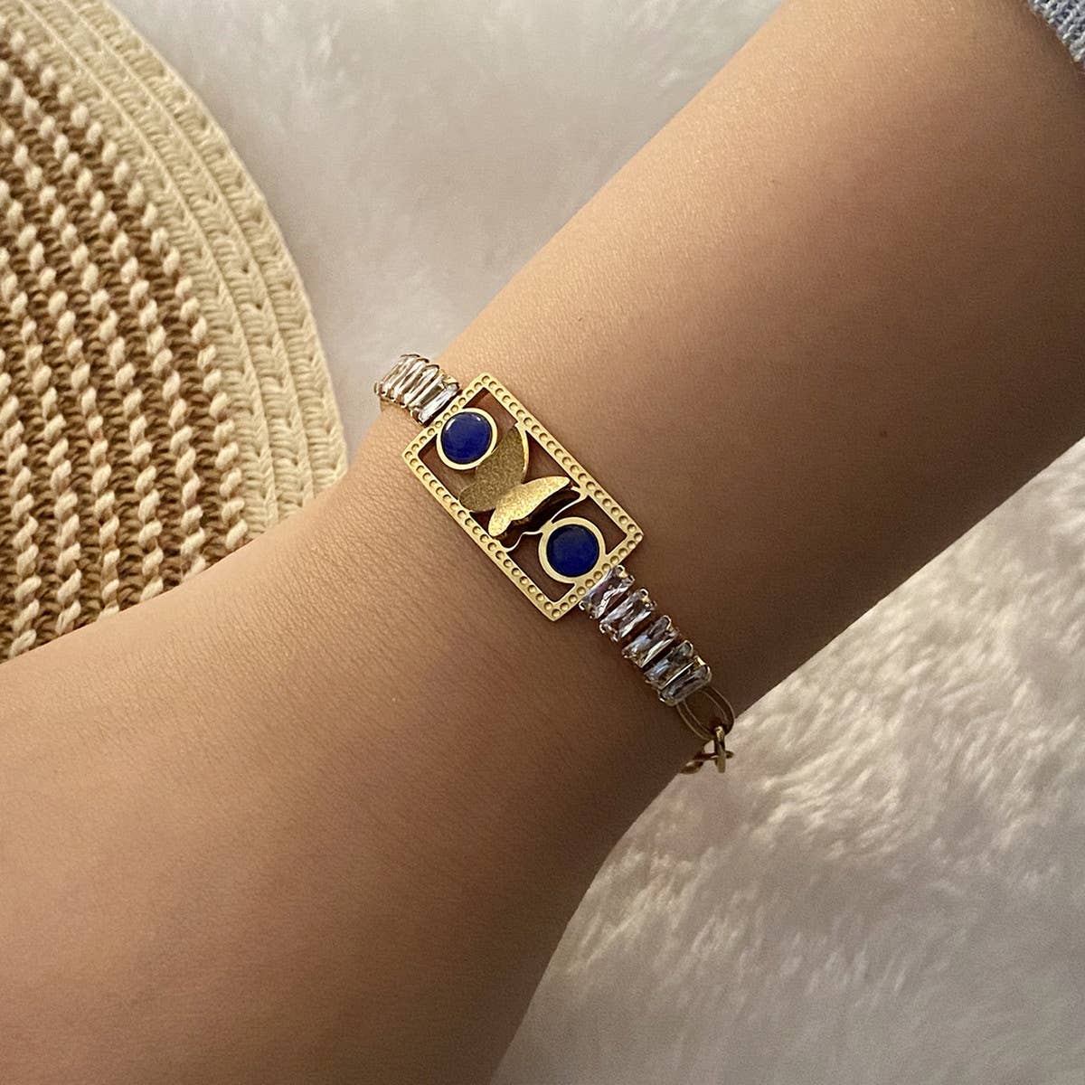 OIL DROP EYES PERSONALIZED ZIRCON BRACELET_CWAHA0879