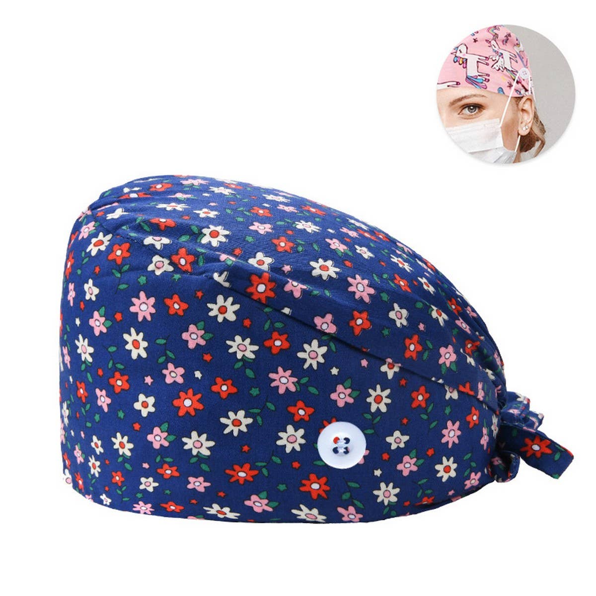SURGICAL CAP DOCTOR CAP COTTON PRINTED CAP_CWAH3331