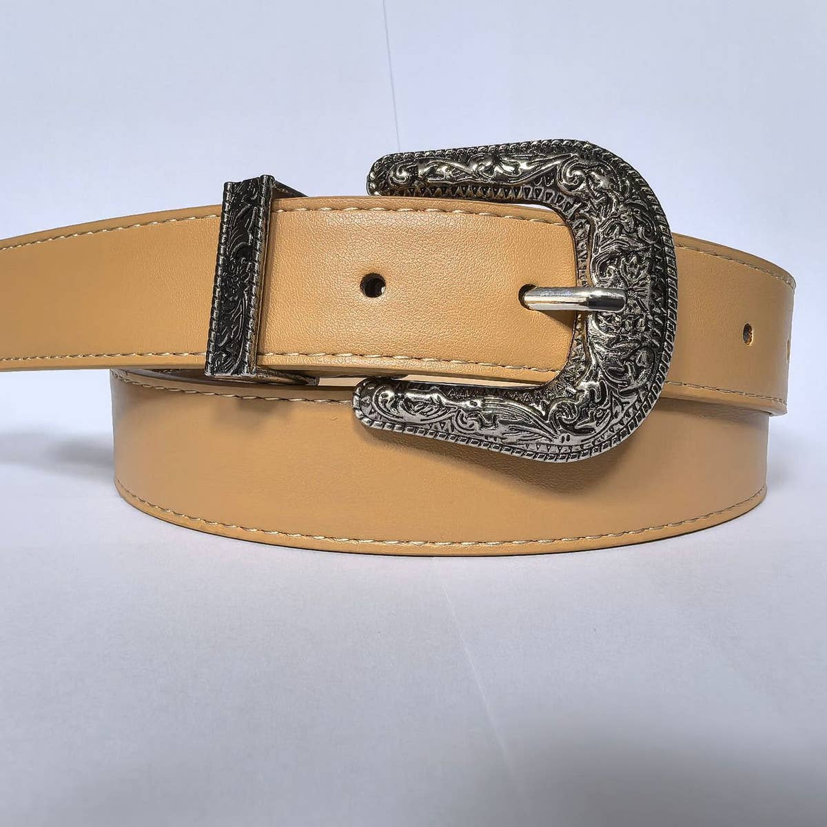 Cwabe0872_Vintage Carved Casual Belt