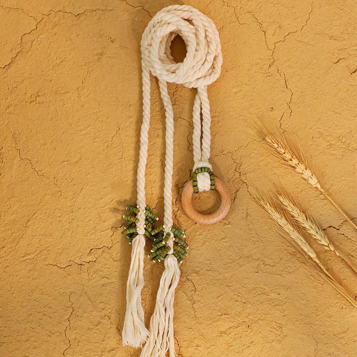 HANDMADE BRAIDED DOUBLE LAYER WAIST BELT SSCWMM6414