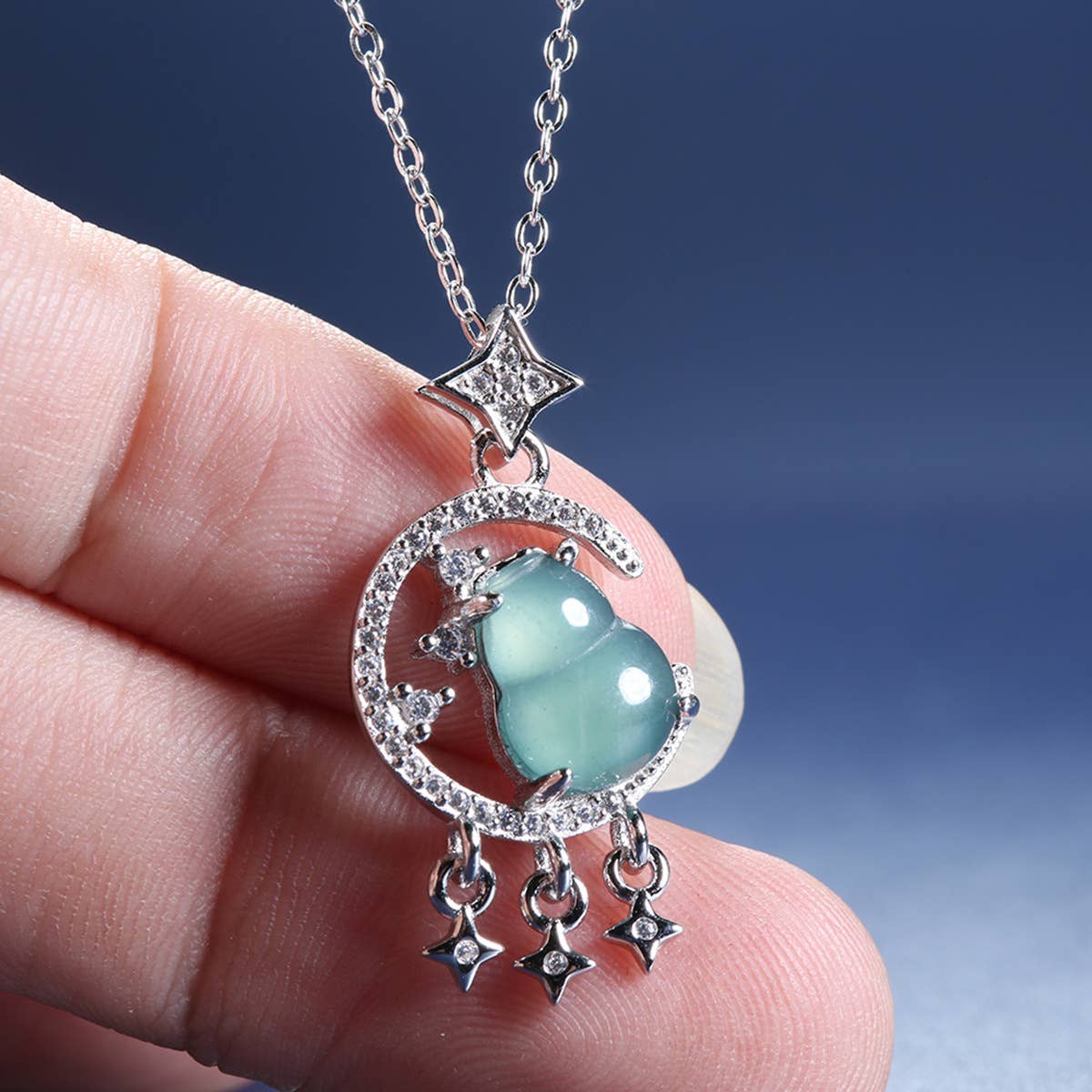 Sensory Fortune Star Moon Collarbone Chain