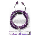 CROSS TIGER EYE DOUBLE LAYER BRACELET_CWAJE2108