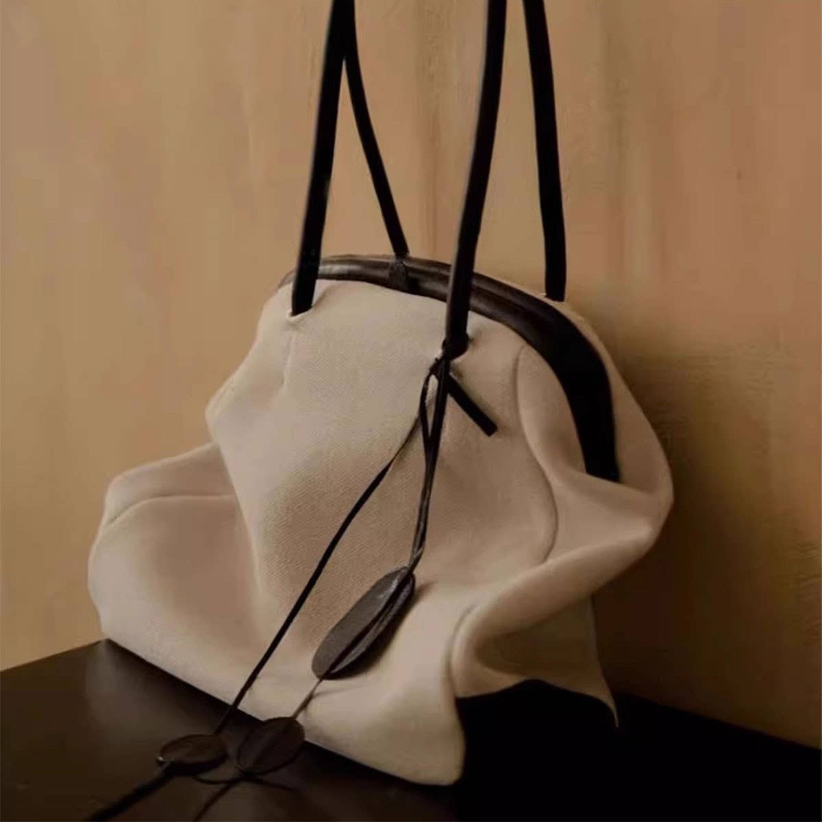 SPLICING ONE SHOULDER SHELL BAG VINTAGE HANDBAG_CWAB4110