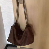 Large Capacity Velvet Double Strap Shoulder Bag_Cwab4113