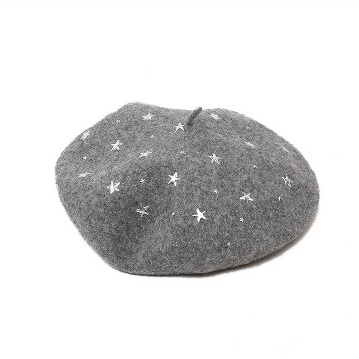 FIVE POINTED STAR HOT DIAMOND FASHION BERET_CWAH1930