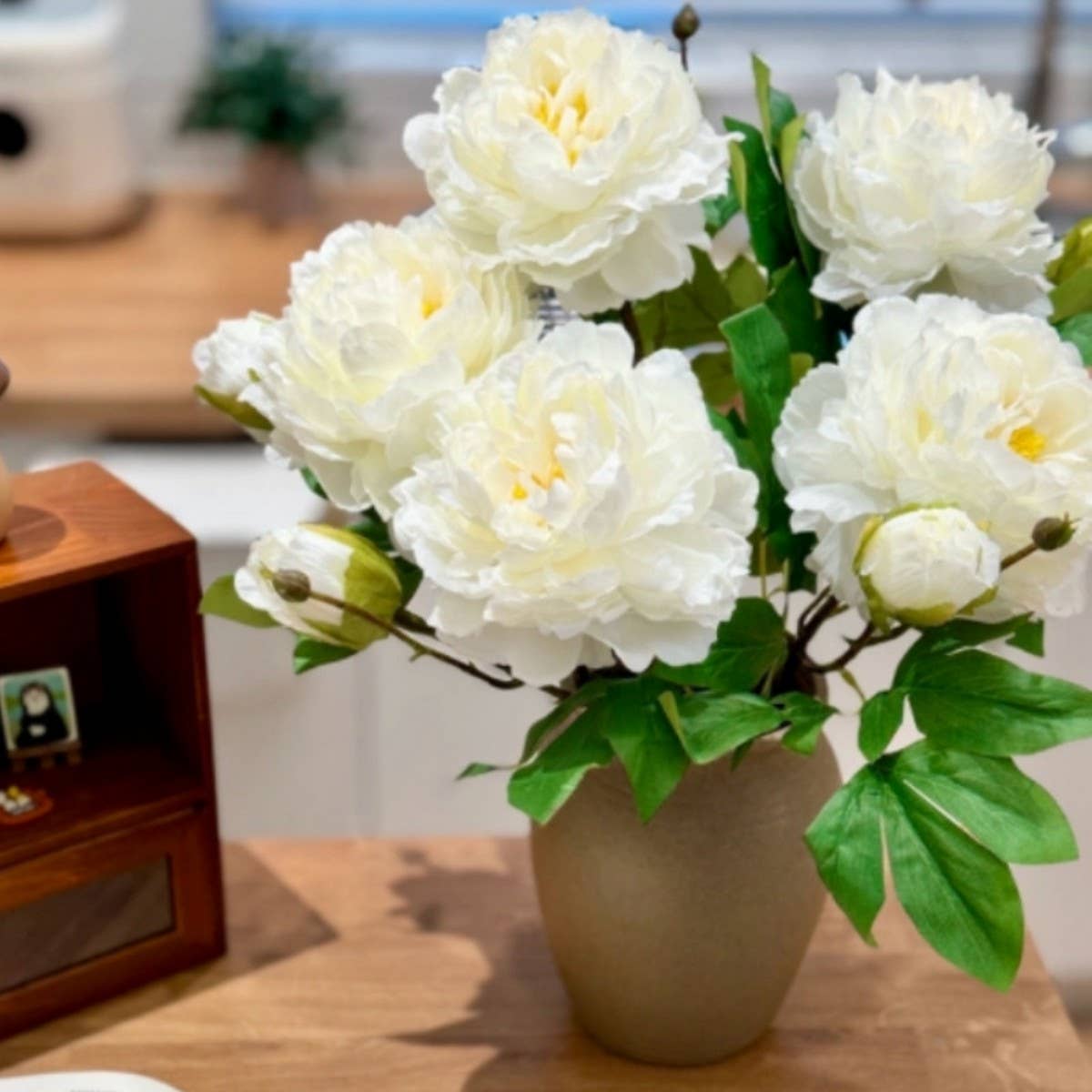 LONG STEM DOUBLE PEONY ARTIFICIAL FLOWER DECOR_CWMM6462