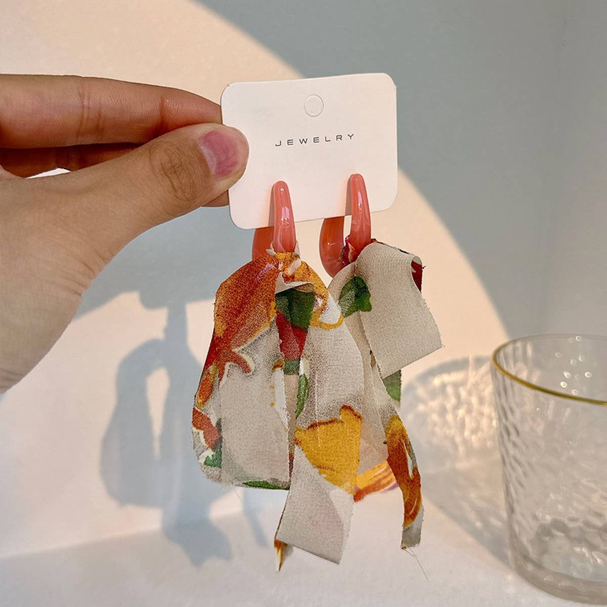 BOHO HANDMADE TASSEL BOW EARRINGS LONG CHIC_CWMM6190