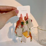 BOHO HANDMADE TASSEL BOW EARRINGS LONG CHIC_CWMM6190