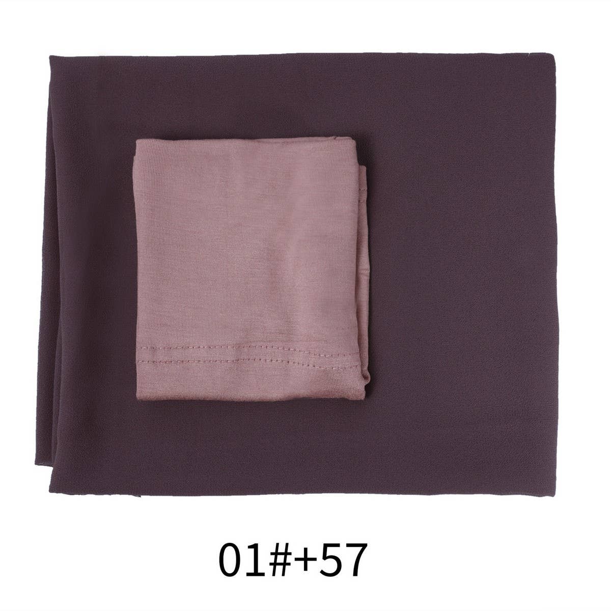 Two-Piece Chiffon Shawl And Headscarf_Cwasc2424